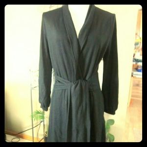 Soma Intimates Black Knit Robe