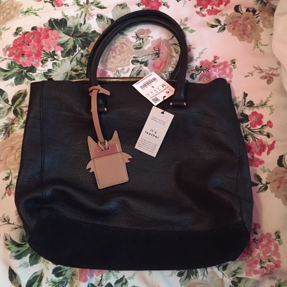 Zara leather City Bag