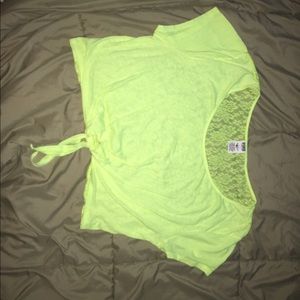 Two VS Pink cropped t shirts (selling together)