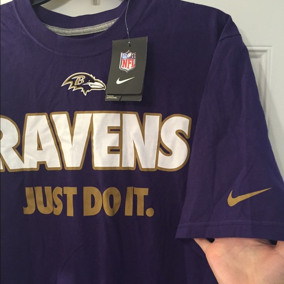 LAST ONE 🚨 NFL Baltimore Ravens Nike Just Do It - Picture 2 of 4