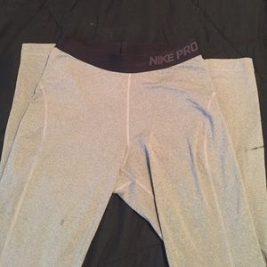 Nike pro dri-fit grey leggings