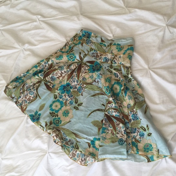 Floral A-Line Skirt - Hi-waist Forever 21 - XS