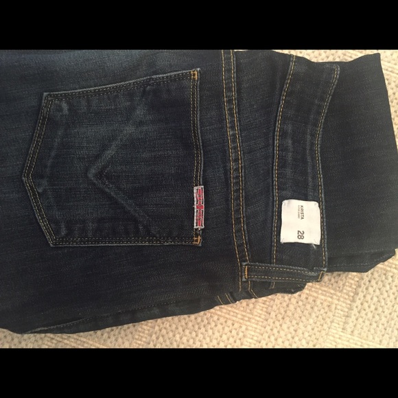 Dark, skinny fit Hudson jeans size 28