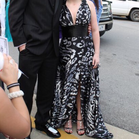 Cheetah print prom dress. Worn once