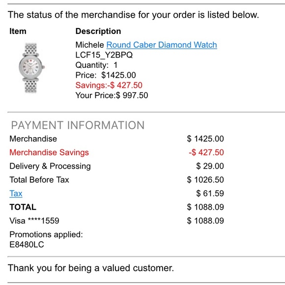 SOLD 🚫 Michele Watch - Picture 4 of 4