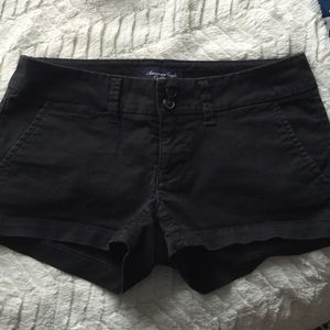 American eagle black shorts