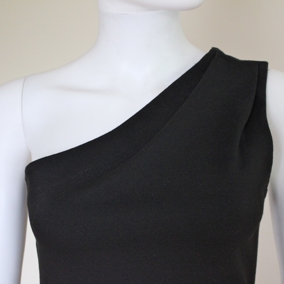 BCBGeneration One Shoulder Little Black Dress LBD - Picture 2 of 4