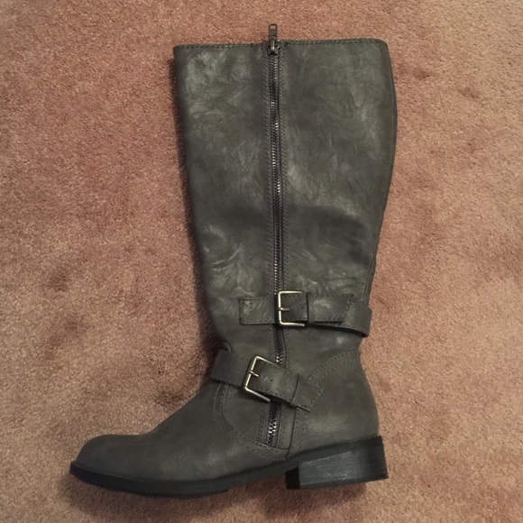 Lane Bryant Gray fashion boots