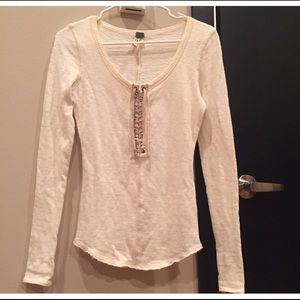 ❌TRADED❌Free People Lace Up Layering Top