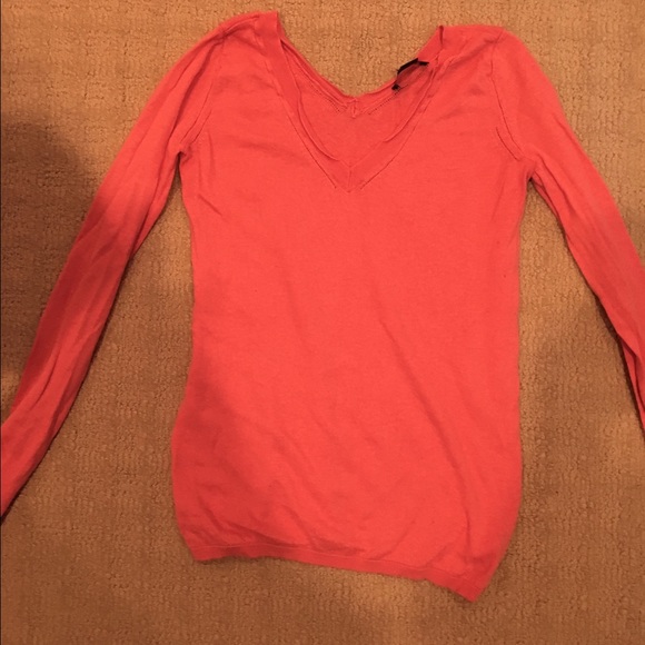 Gap coral silk and cashmere sweater