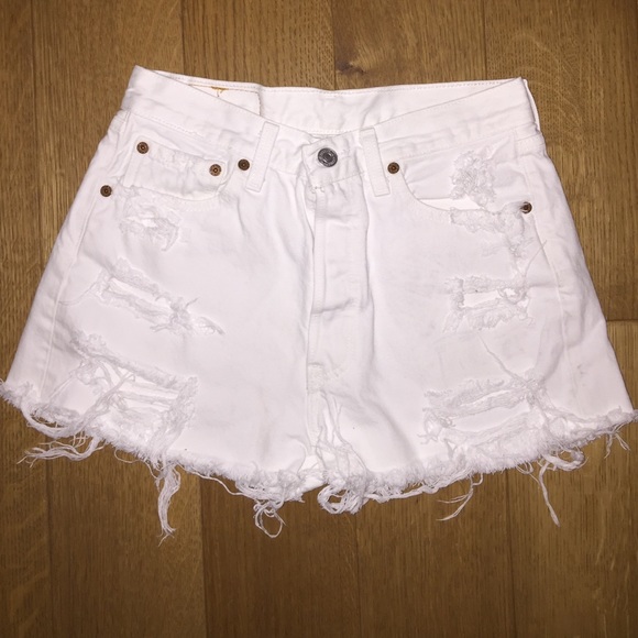 Levi's Distressed Jean Shorts