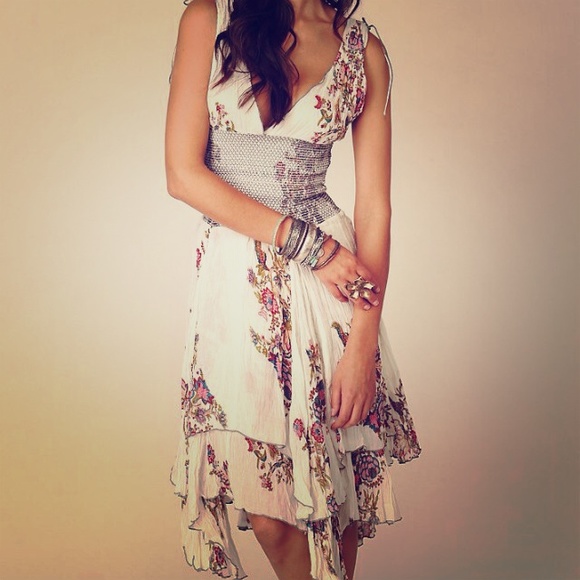 Free people lattice and wisteria dress small