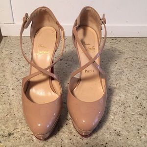 Christian Louboutin Front Cross Platform Pumps