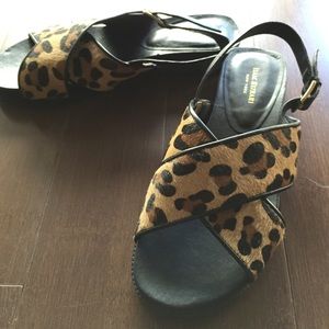 Isaac Mizrahi leopard sandal