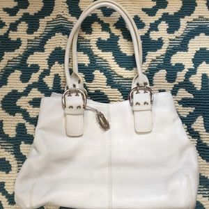 White Tignanello Bag with matching wallet