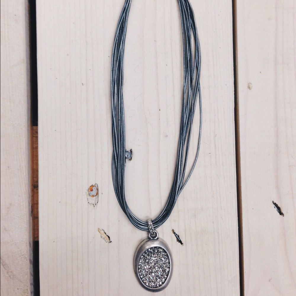 Multi string necklace