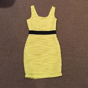 Neon yellow tank dress worn once