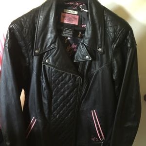 Ladies Harley Davidson leather jacket.