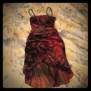 Scarlet Floral Fancy Dress!