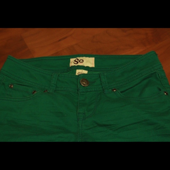 Green skinnies