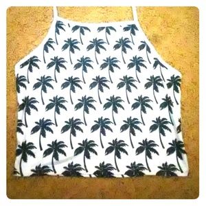 Black and white crop top