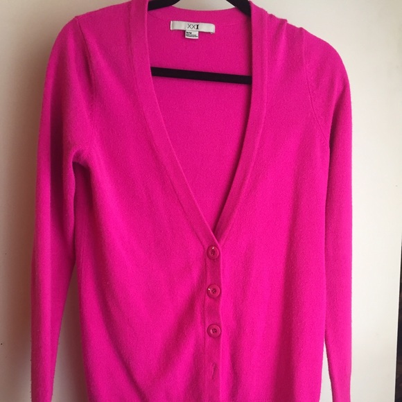 Neon pink cardi!!!