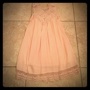 Soft pink blue pepper dress