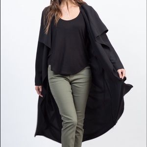 NWOT Fab'rik Primi Trench Coat, Black szS 💕