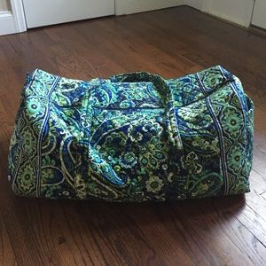 Vera Bradley XL Duffel in Blue Rhapsody