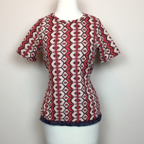 River Island Jacquard Tassel Tee - Picture 1 of 4