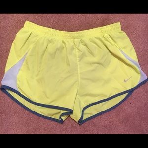 EUC Nike neon running shorts. Medium
