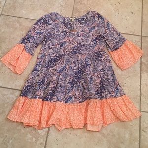 Paisley baby tier dress
