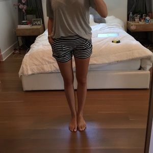 striped shorts