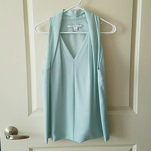 DvF Diane Von Furstenberg pale blue  blouse small