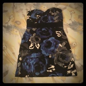 Black and Blue Mini Dress!