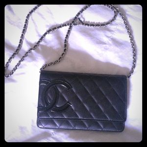 Authentic CHANEL Cambon Wallet On Chain