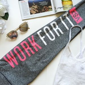 VS Work For It pink & gray knockout tight S