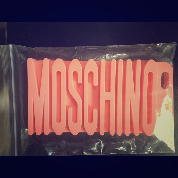 Pink Moschino iPhone 6S Plus 3D Silicone Case