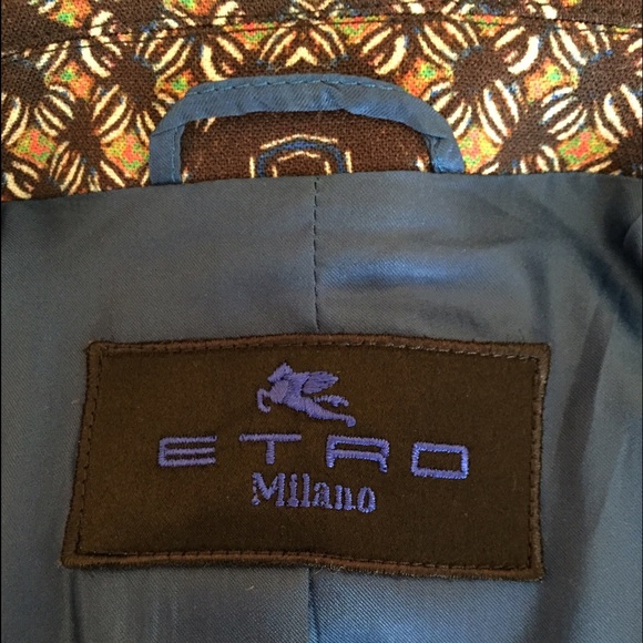 Etro Authentic Printed Wool Blazer - Picture 4 of 5