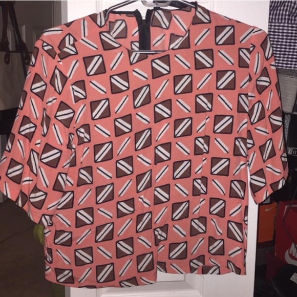 Zara printed flow blouse - Picture 1 of 2