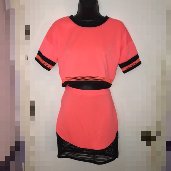 Crop Top Mini Skirt Set