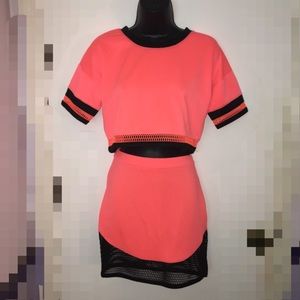 Crop Top Mini Skirt Set