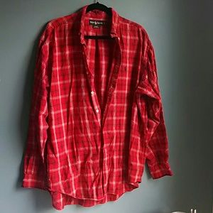 Ralph Lauren men's red flannel