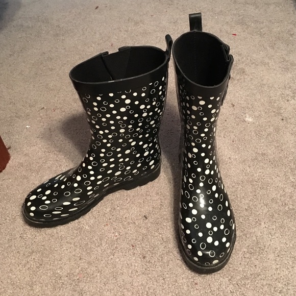 Polka Dot Rain Boots
