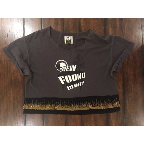 NWOT LF Vintage Band Crop Tee