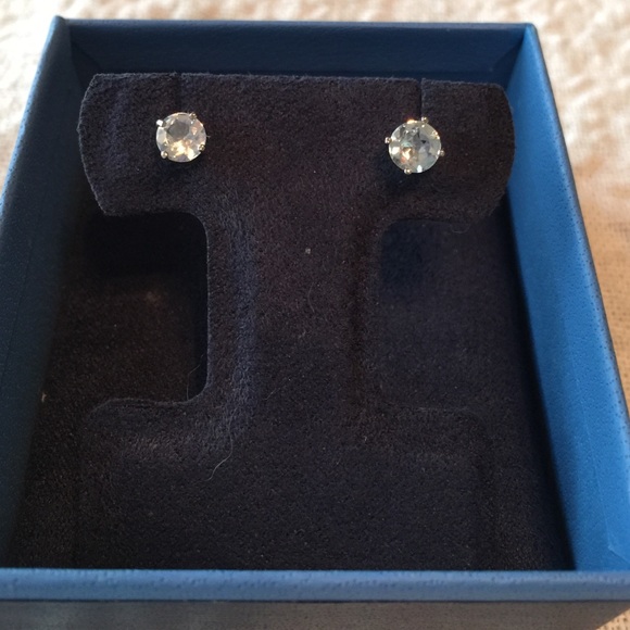 Jewelry - Aquamarine Post Earrings (very very light blue)