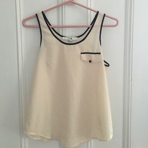 Cream Forever 21 Tank