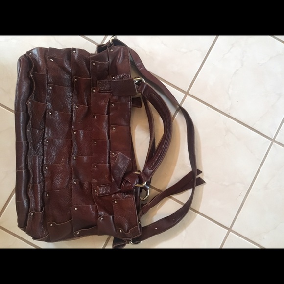 Studded leather purse. Excellent craftsmanship - Picture 1 of 2