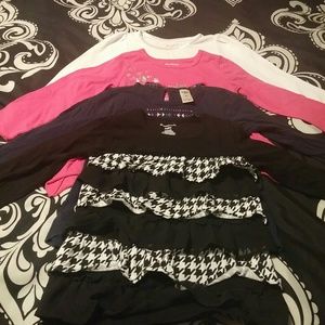 BUNDLE. 4 Long Sleeve Girls Shirts 3T