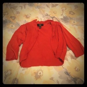 Orange Cropped Cardigan!